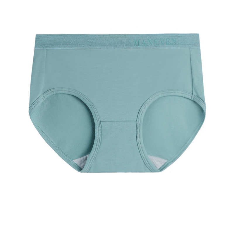 Ženské bavlnené nohavičky - priedušné, tvarujú brucho, antibakteriálne; stredná výška pásu; pletené tkanivo; rozkroková podšívka 80–90% regenerovanej celulózovej vlákne; 90–95% bavlna