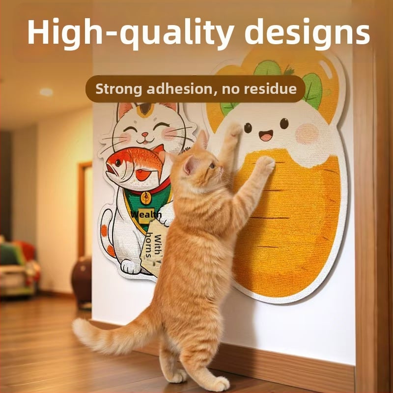 Comfortable карикатурна котешка катерушка за диван, филцова защитна повърхност, износоустойчива и многофункционална, стенна стикер-дъска, комплект 100 броя