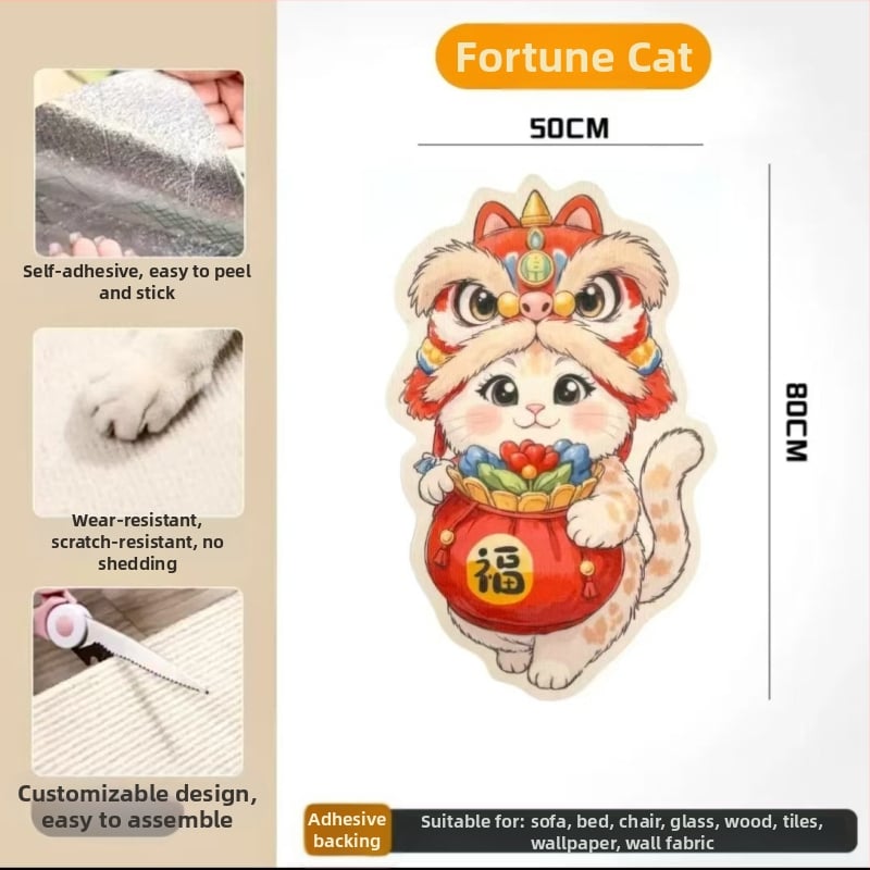 Comfortable карикатурна котешка катерушка за диван, филцова защитна повърхност, износоустойчива и многофункционална, стенна стикер-дъска, комплект 100 броя