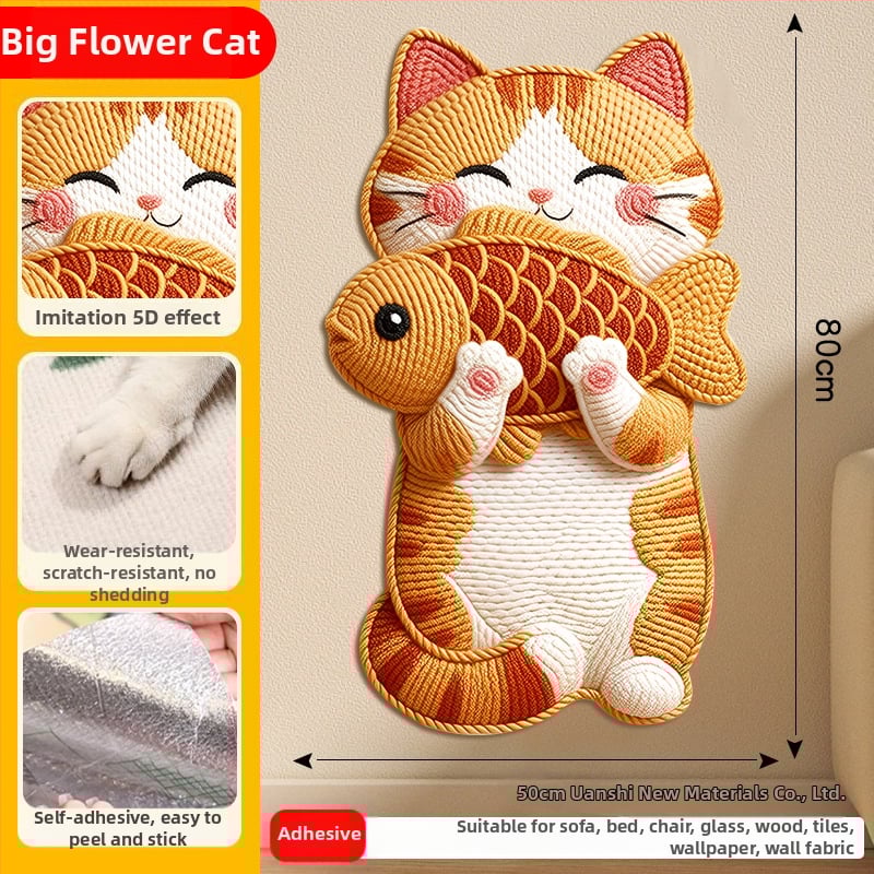 Comfortable карикатурна котешка катерушка за диван, филцова защитна повърхност, износоустойчива и многофункционална, стенна стикер-дъска, комплект 100 броя