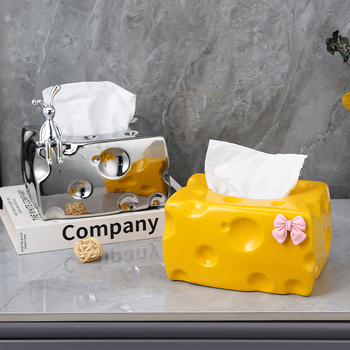 Kerámiás papírtörlő doboz, könnyed luxus stílus, modell nailao-2023911, többfunkciós