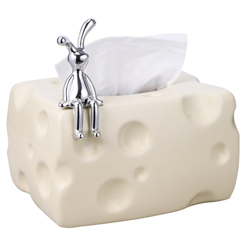 Kerámiás papírtörlő doboz, könnyed luxus stílus, modell nailao-2023911, többfunkciós