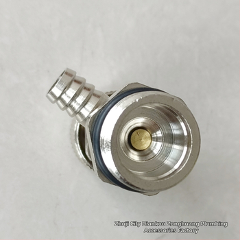 Radiátorová odvzduňovacia a vodovacia klapka so závitom — meď, niklovo leštený povrch, prevádzková teplota 0–100°C, pre vodu