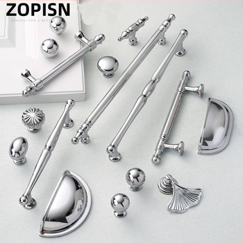 Λαβή πόρτας ντουλάπας — σφαιρική, κράμα ψευδάργύρου, ιταλικό μινιμαλιστικό στυλ, επιφανειακή τοποθέτηση, μοντέλο με μία οπή