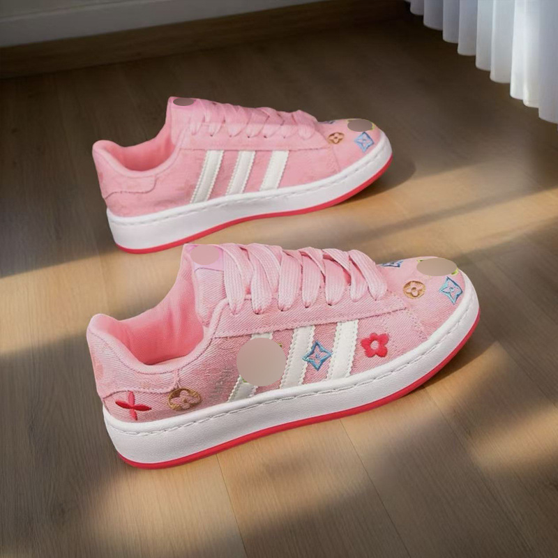 Adidași casual din canvas unisex — respirabili, talpă din cauciuc, deschidere joasă, vârf rotund (partea superioară: canvas; talpă: cauciuc; talpă groasă 3–5 cm; deschidere joasă; gleznă joasă)