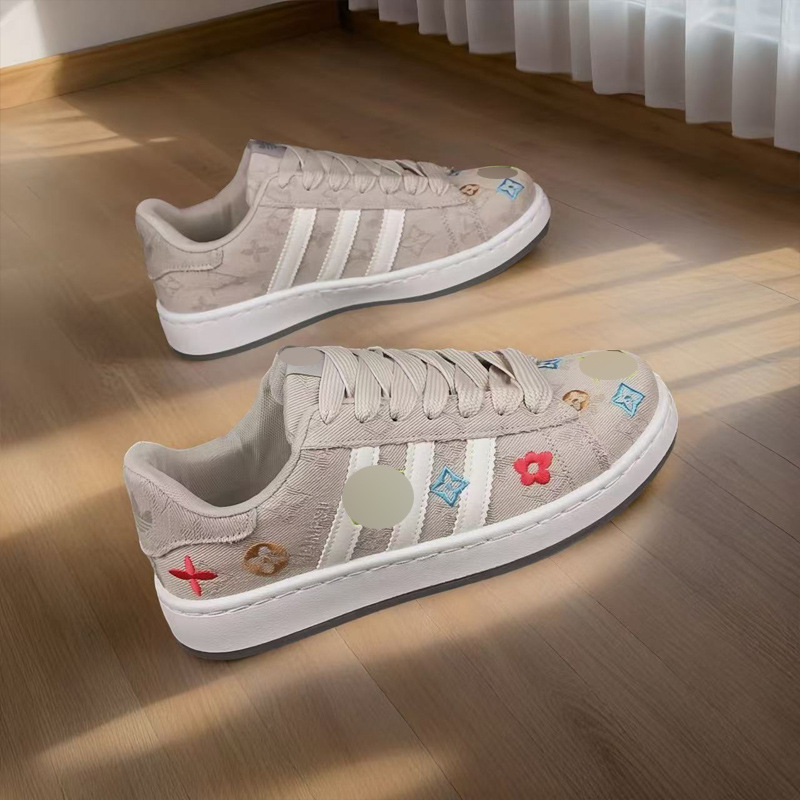 Adidași casual din canvas unisex — respirabili, talpă din cauciuc, deschidere joasă, vârf rotund (partea superioară: canvas; talpă: cauciuc; talpă groasă 3–5 cm; deschidere joasă; gleznă joasă)