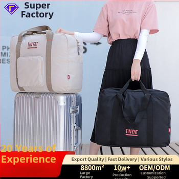 Sklopná cestovná taška na ručné nosenie, 20–35 L, nepremokavý polyester, ľahká na cestovanie