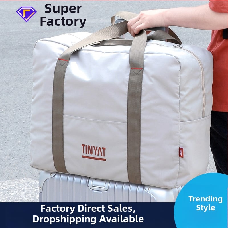 Sklopná cestovná taška na ručné nosenie, 20–35 L, nepremokavý polyester, ľahká na cestovanie