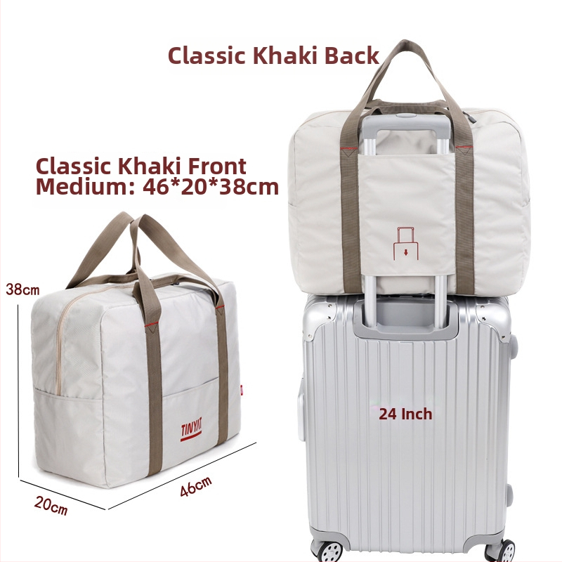 Sklopná cestovná taška na ručné nosenie, 20–35 L, nepremokavý polyester, ľahká na cestovanie