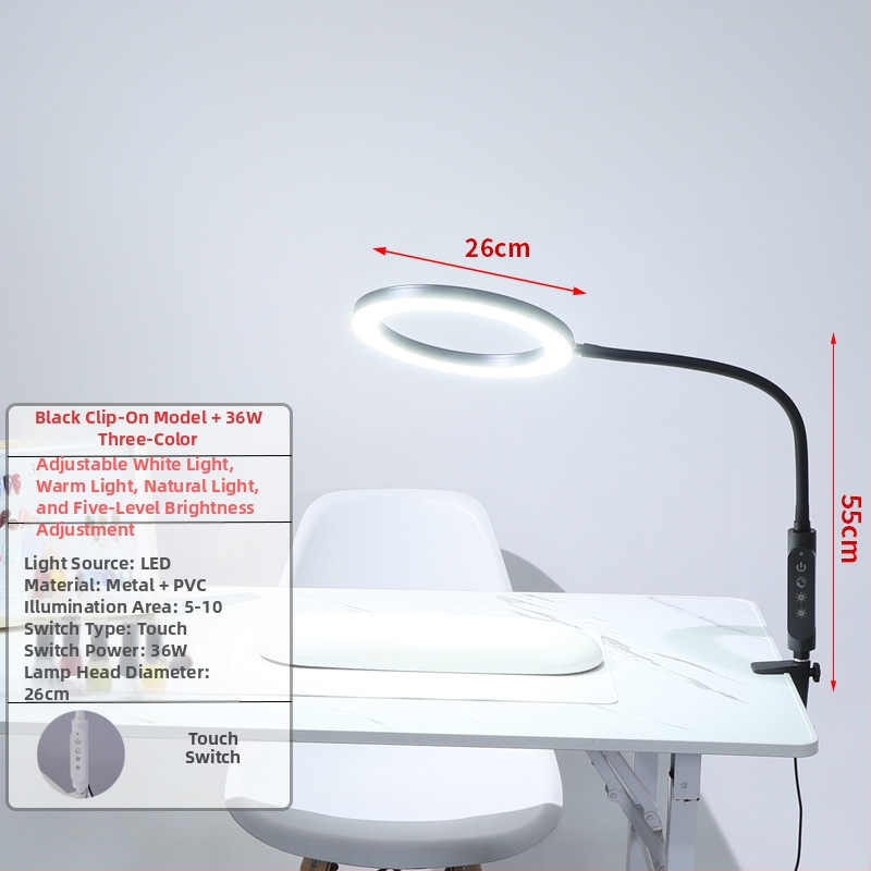 LED Φωτιστικό τραπεζιού για μανικιούρ με CRI ≥90, 18W, 220V, Αφής έλεγχος, Έξυπνος φωτισμός