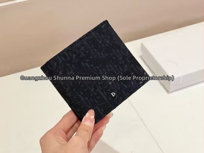 D-brand valódi bőrből készült kártyatartó, rövid modell, gyémántvarrás, kopásálló