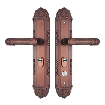 Bejárati ajtó kilincs zárval - alumíniumötvözet, Xinpinfa, modell 901, modern minimalist dizájn