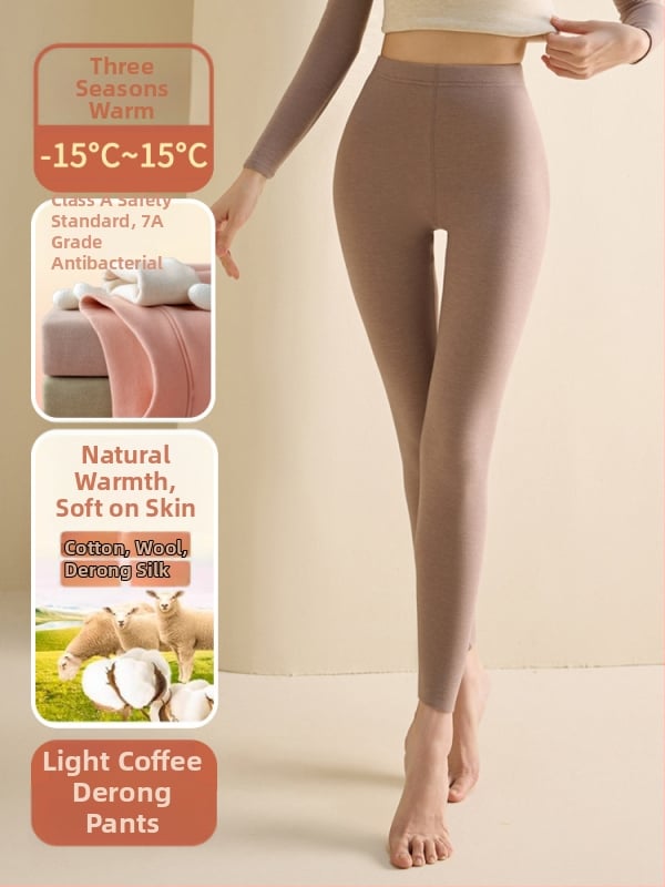 Set de lenjerie termică pentru femei din fibră de poliester, guler semi-turtleneck, strat dublu, țesătură groasă 251-300 g/m², căptușeală velur