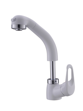 Meďový výsuvný kohútik na umývadlo, model JY-8057, otočný, keramická kartuš, zvislá inštalácia