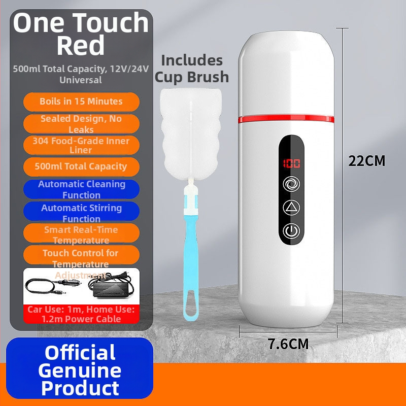 Autóba szerelt masszírozó elektromos vízmelegítő pohár, szigetelés, canvas anyag, teljesítmény 1W