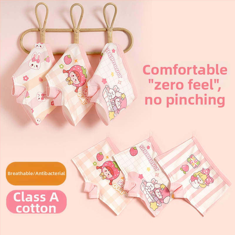 Dievčenské bavlnené nohavičky pre dievčatá, antibakteriálne, 95% bavlna, bezpečnostná trieda A, model K-29