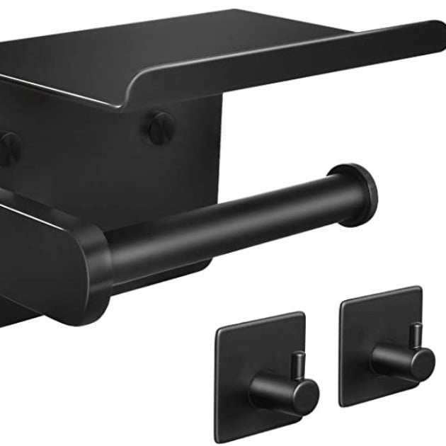 Suport pentru șervețele din Space aluminiu și oțel inoxidabil, formă pătrată, suprafață oxigenată, stil modern minimalist