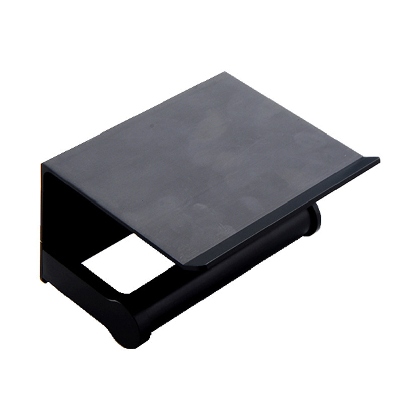 Suport pentru șervețele din Space aluminiu și oțel inoxidabil, formă pătrată, suprafață oxigenată, stil modern minimalist