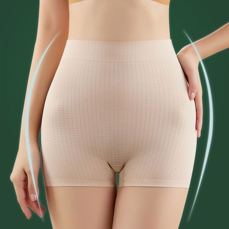 Boxeri damă cu inserții încorporate pentru fese, talie medie, respirabili, nylon 80-90% cu căptușeală din bumbac