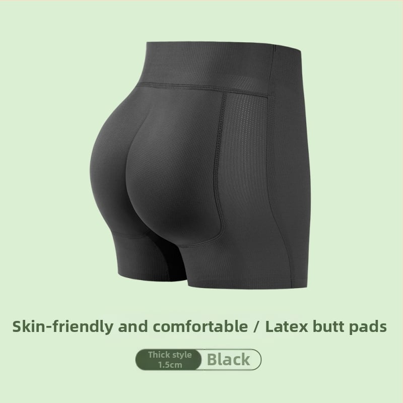 Boxeri damă cu inserții încorporate pentru fese, talie medie, respirabili, nylon 80-90% cu căptușeală din bumbac