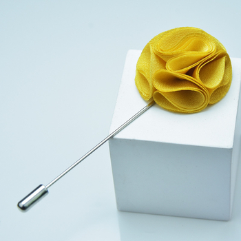 Брошка — цвете от плат, ръчна изработка, унисекс, оригинален дизайн, марка YINMENG