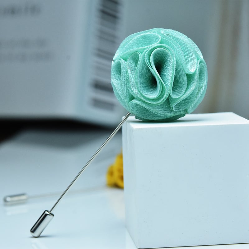 Брошка — цвете от плат, ръчна изработка, унисекс, оригинален дизайн, марка YINMENG