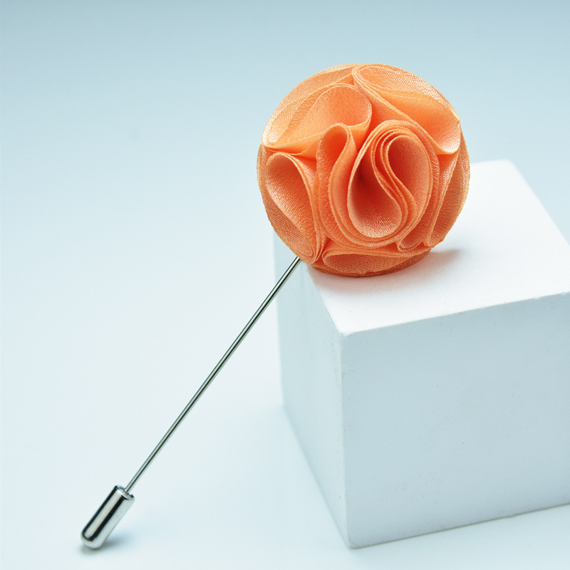 Брошка — цвете от плат, ръчна изработка, унисекс, оригинален дизайн, марка YINMENG