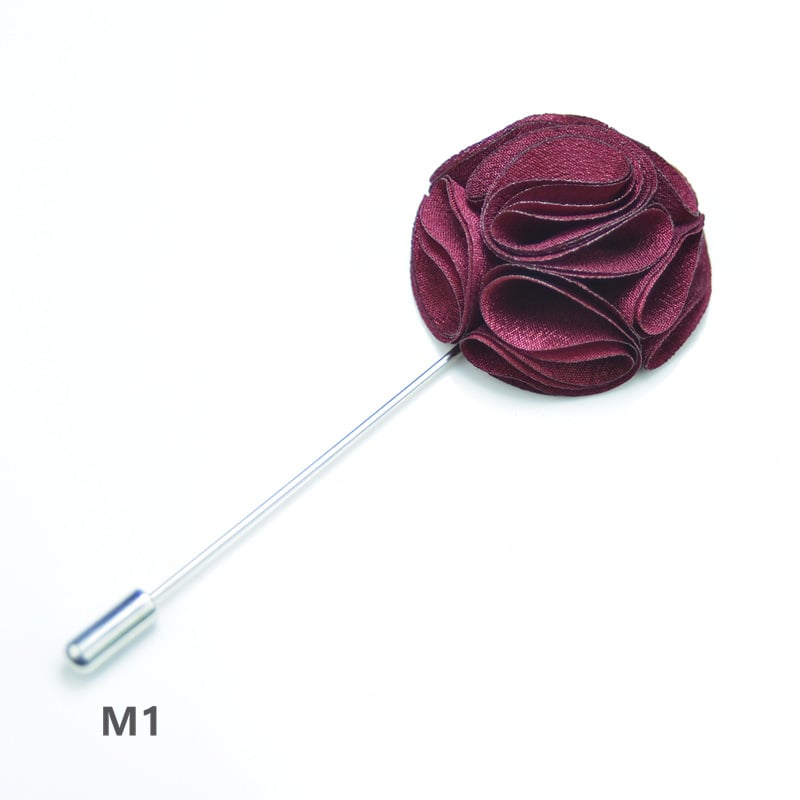 Брошка — цвете от плат, ръчна изработка, унисекс, оригинален дизайн, марка YINMENG