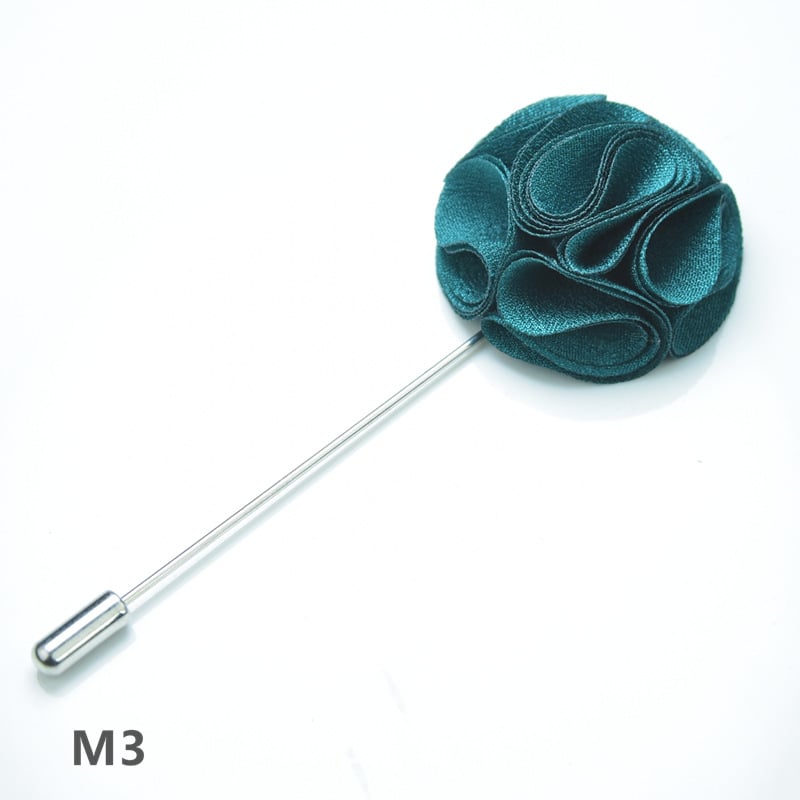 Брошка — цвете от плат, ръчна изработка, унисекс, оригинален дизайн, марка YINMENG