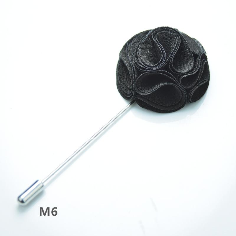 Брошка — цвете от плат, ръчна изработка, унисекс, оригинален дизайн, марка YINMENG