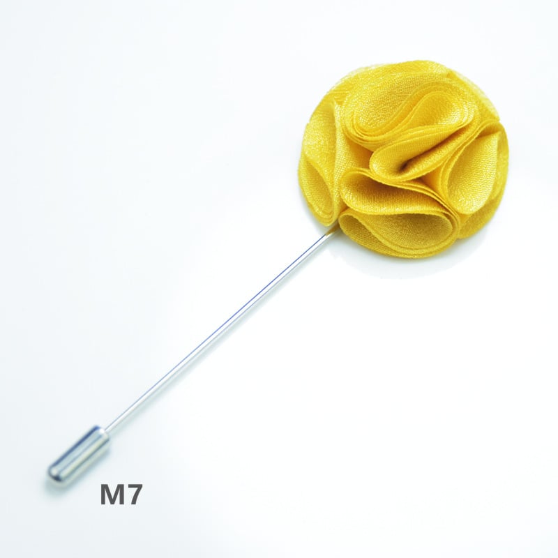 Брошка — цвете от плат, ръчна изработка, унисекс, оригинален дизайн, марка YINMENG