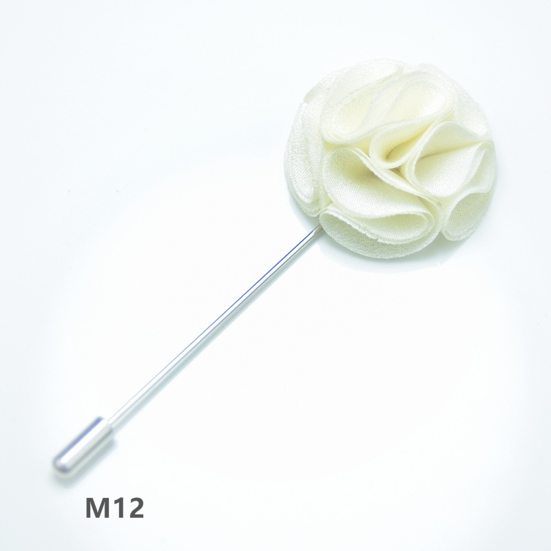 Брошка — цвете от плат, ръчна изработка, унисекс, оригинален дизайн, марка YINMENG