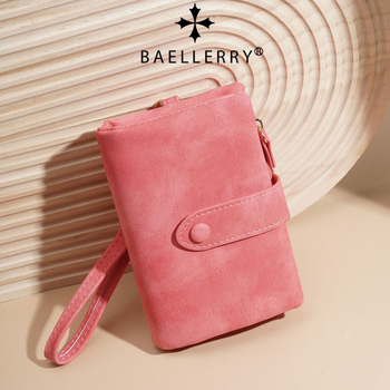 Baellerry Női pénztárca — PU bőr, 2 hajtásos kialakítás, több kártyahely (Baellerry; PU bőr; 2 hajtásos kialakítás; több kártyahely; kopásálló)