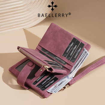 Baellerry Női pénztárca — PU bőr, 2 hajtásos kialakítás, több kártyahely (Baellerry; PU bőr; 2 hajtásos kialakítás; több kártyahely; kopásálló)