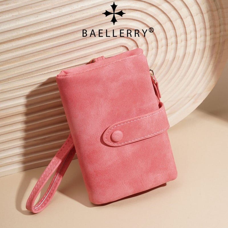 Baellerry Női pénztárca — PU bőr, 2 hajtásos kialakítás, több kártyahely (Baellerry; PU bőr; 2 hajtásos kialakítás; több kártyahely; kopásálló)