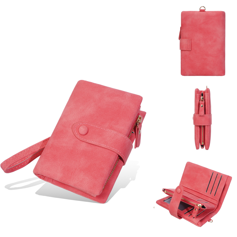 Baellerry Női pénztárca — PU bőr, 2 hajtásos kialakítás, több kártyahely (Baellerry; PU bőr; 2 hajtásos kialakítás; több kártyahely; kopásálló)