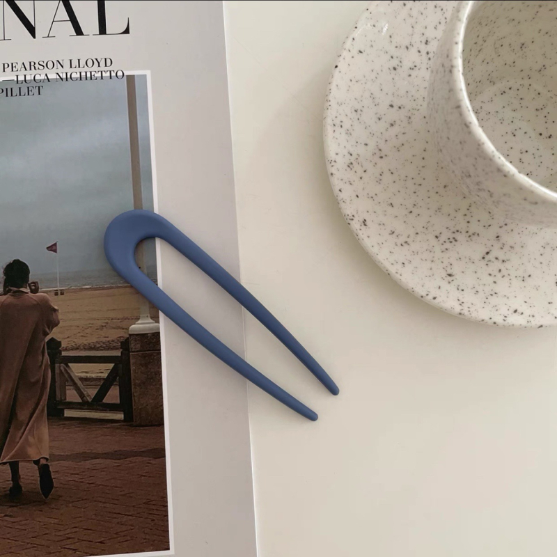 Jin Xin agrafă de păr în formă de U, placă de acid acetic, stil retro, origine Yiwu