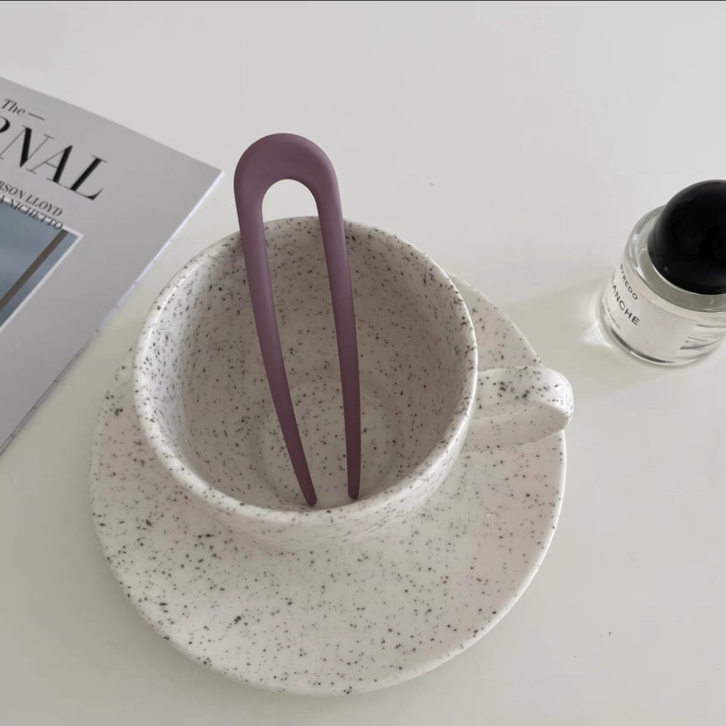 Jin Xin agrafă de păr în formă de U, placă de acid acetic, stil retro, origine Yiwu