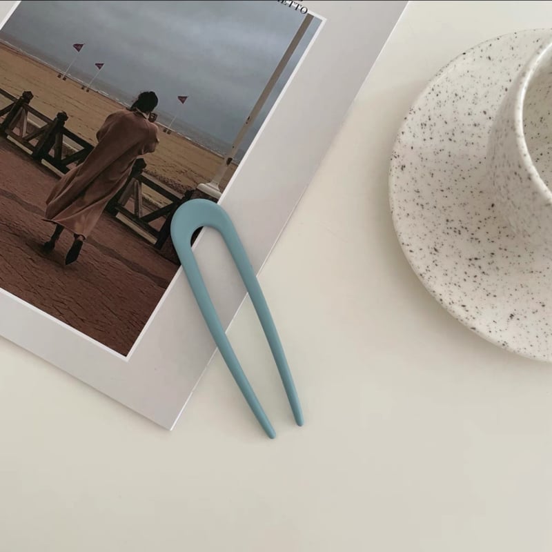 Jin Xin agrafă de păr în formă de U, placă de acid acetic, stil retro, origine Yiwu