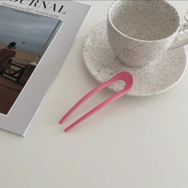 Jin Xin agrafă de păr în formă de U, placă de acid acetic, stil retro, origine Yiwu