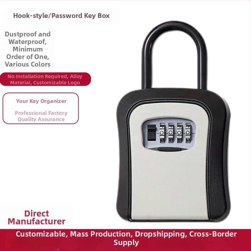 Jelszavas kulcstartó, falra szerelhető, modell KX803, ABS műanyag, záró rúd vastagsága 8 mm