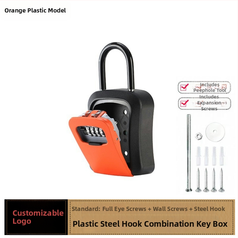 Jelszavas kulcstartó, falra szerelhető, modell KX803, ABS műanyag, záró rúd vastagsága 8 mm