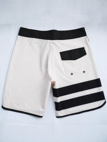 Ανδρικά σορτς παραλίας - Γρήγορο στέγνωμα, μικροελαστικότητα, ψηφιακή εκτύπωση, 95% πολυεστέρας, ριγέ ή πλέγμα σχέδιο