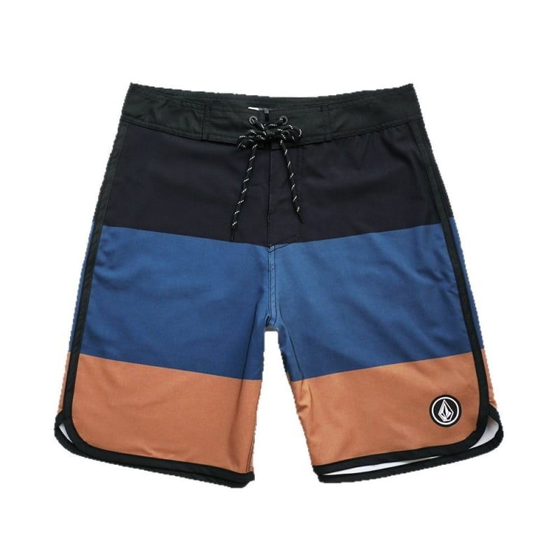 Ανδρικά σορτς παραλίας - Γρήγορο στέγνωμα, μικροελαστικότητα, ψηφιακή εκτύπωση, 95% πολυεστέρας, ριγέ ή πλέγμα σχέδιο