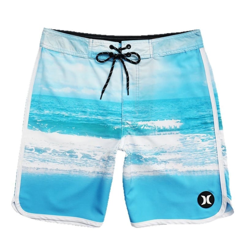 Ανδρικά σορτς παραλίας - Γρήγορο στέγνωμα, μικροελαστικότητα, ψηφιακή εκτύπωση, 95% πολυεστέρας, ριγέ ή πλέγμα σχέδιο