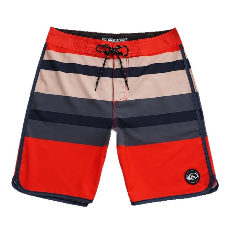 Ανδρικά σορτς παραλίας - Γρήγορο στέγνωμα, μικροελαστικότητα, ψηφιακή εκτύπωση, 95% πολυεστέρας, ριγέ ή πλέγμα σχέδιο