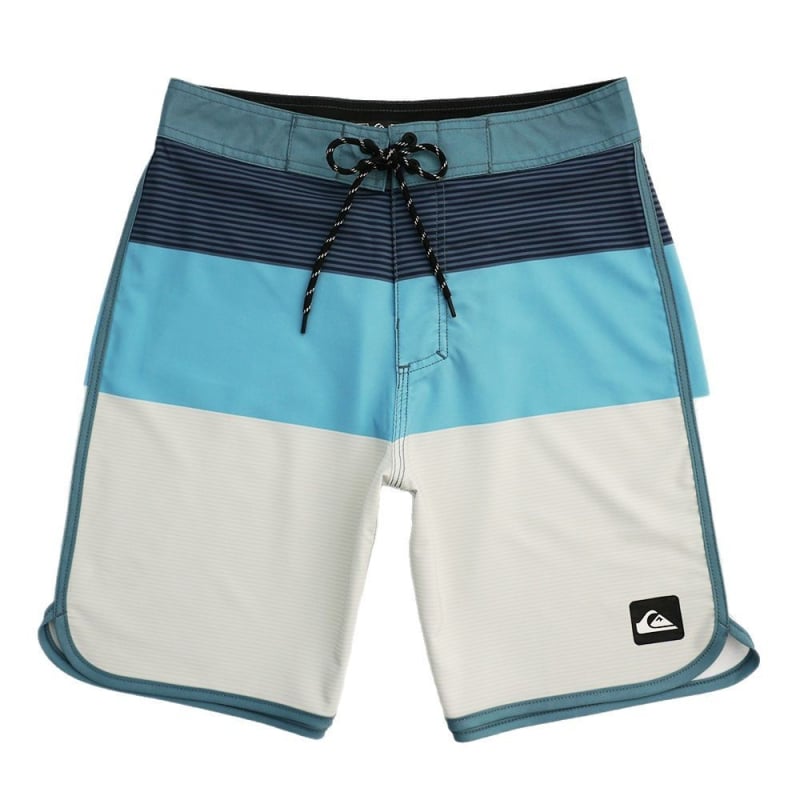 Ανδρικά σορτς παραλίας - Γρήγορο στέγνωμα, μικροελαστικότητα, ψηφιακή εκτύπωση, 95% πολυεστέρας, ριγέ ή πλέγμα σχέδιο