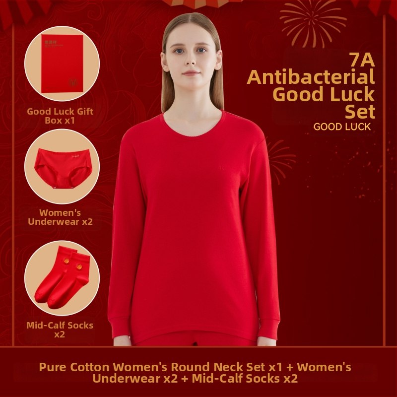 Set termic pentru bărbați din bumbac 100%, antibacterian, trei straturi, grosime extra 501–600 g/m², top cu mânecă lungă și guler simplu, pantaloni incluși