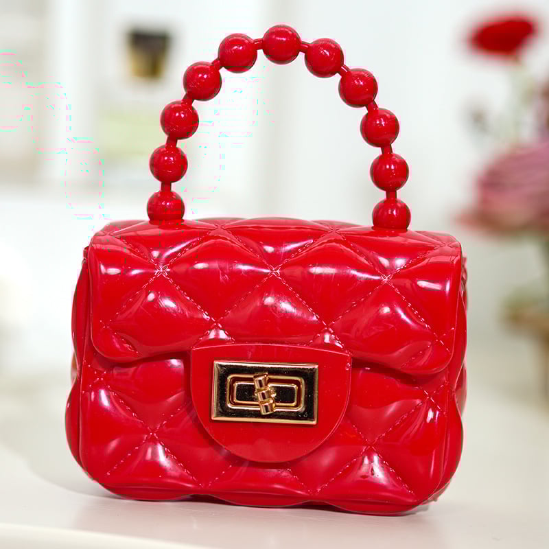 DIY patchwork πορτοφόλι κερμάτων με αλυσίδα crossbody, από PVC υλικό με επένδυση PVC, για γυναίκες και κορίτσια