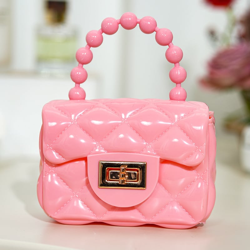 DIY patchwork πορτοφόλι κερμάτων με αλυσίδα crossbody, από PVC υλικό με επένδυση PVC, για γυναίκες και κορίτσια